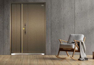 日式玄關門 7│青銅砂色