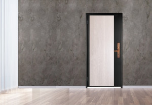 科技實木門 1│黑砂色